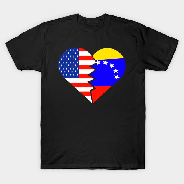 Venezuela USA Flag Spanish Venezuela Food Culture T-Shirt by hispanicworld